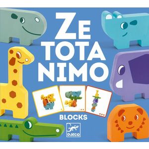 Djeco Puzzlové kostky zvířatka ze Zoo obraz