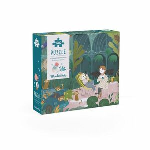 Moulin Roty Puzzle s lupou V zahradě - 100 pcs obraz