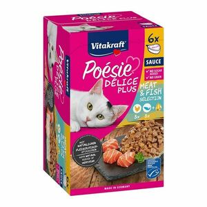 Vitakraft Poésie Délice Plus kuřecí + losos 6x85 g obraz