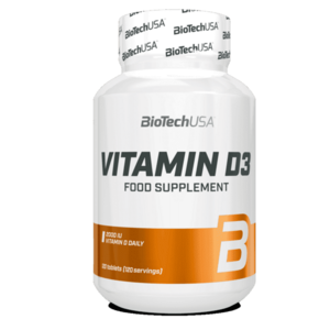 BioTech USA Vitamin D3 - 120 tablet obraz