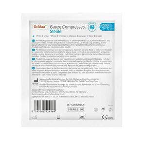 Dr. Max Gauze Compresses Sterile 10x10 cm 2 ks obraz