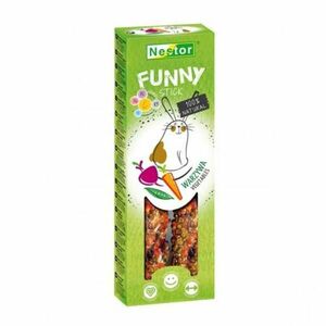 Nestor FUNNY PREMIUM PLUS STICK se zeleninou 2ks/115g pro hlodavce a králíky obraz