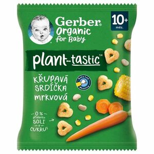 Gerber Organic Křupavá mrkvová srdíčka BIO 10m+ 28 g obraz