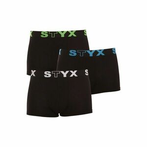 Styx 3PACK pánské boxerky sportovní guma vícebarevné (G9606162) XL obraz