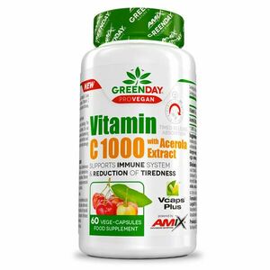 Amix Nutrition ProVEGAN Vitamin C 1000 s extraktem z aceroly - 60 kapslí obraz