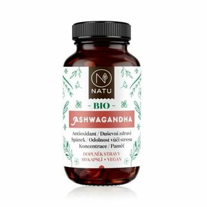 NATU Ashwagandha BIO 60 kapslí obraz