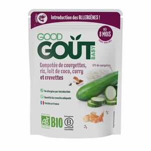 Good Gout BIO Krevety s rýží, cuketou a kokosovým mlékem 8m+ 190 g obraz