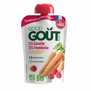 Good Gout BIO Mrkev s malinami 4m+ kapsička 120 g obraz