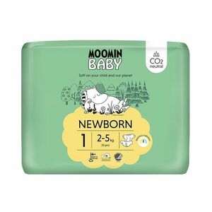 Moomin Baby 1 Newborn 2–5 kg eko pleny 25 ks obraz