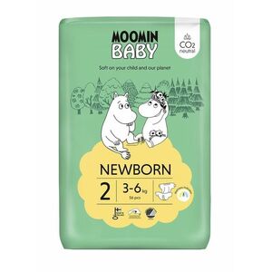 Moomin Baby 2 Newborn 3–6 kg eko pleny 56 ks obraz