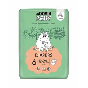 Moomin Baby 6 Maxi 12–24 kg eko pleny 34 ks obraz