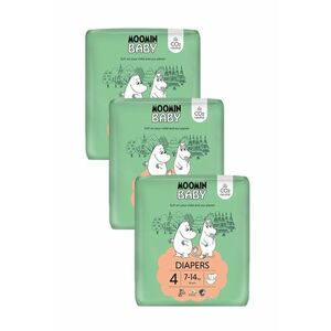 Moomin Baby 4 Maxi 7–14 kg měsíční balení eko plen 126 ks obraz