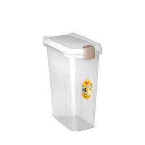 Stefanplast Pet food Container 39x24x51cm 25l průsvitný/bílý barel na 10kg granulí obraz