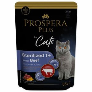 PROSPERA Plus Sterilized 1+ Beef Pumpkins kapsička 85 g obraz