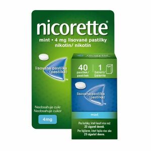 Nicorette Mint 4 mg 40 lisovaných pastilek obraz