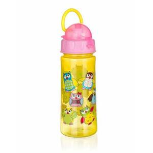 Banquet Láhev plastová Owls 500 ml Pink obraz