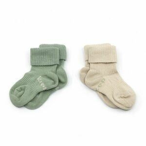 KipKep dětské ponožky Stay-on-Socks 0-6m 2páry Calming Green obraz