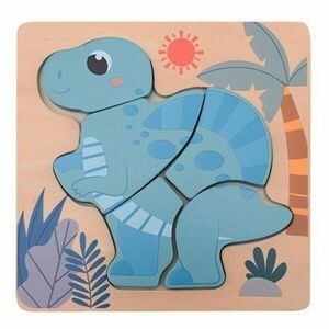 Jouéco dřevěné mini puzzle Dino III 12m+ obraz