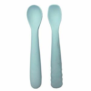 Bo Jungle silikonové lžičky B-Spoon Shape 2ks Pastel Blue obraz