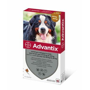 Advantix pro psy od 40 do 60 kg spot-on 4x6 ml obraz