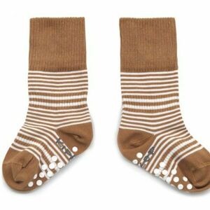 KipKep dětské ponožky Stay-on-Socks ANTISLIP 12-18m 1pár Camel obraz