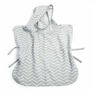 KipKep mušelínové PONCHO S Silver Grey obraz