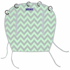 Dooky clona Reversible Mint/Grey Chevron obraz