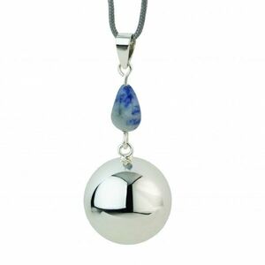 Bola těhotenská rolnička FANTASY Silver bluegrey stone obraz