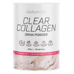 BioTech USA Clear Collagen 308g - jahoda, brusinka obraz