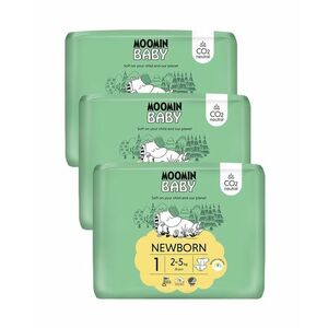 Moomin Baby 1 Newborn 2–5 kg měsíční balení eko plen 75 ks obraz