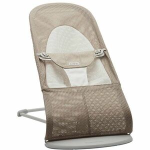 BabyBjörn Lehátko Balance Soft Grey Beige/White mesh, světle šedá konstrukce obraz