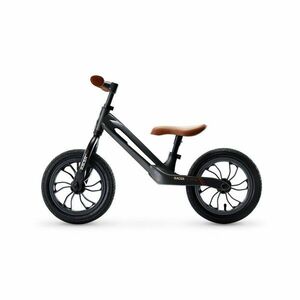 QPlay Odrážedlo Racer air (Titanium) Black/ Brown, věk 3 - 6 let, do 30 kg obraz