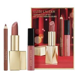 ESTÉE LAUDER - Marvelous Lip Kit Holiday Makeup Gift Set - Set rtěnky, lesku a tužky na rty obraz