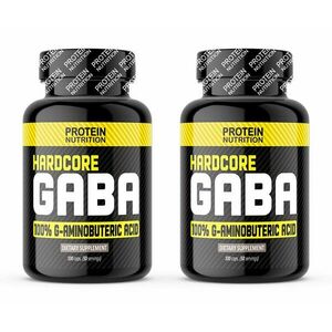 1+1 Zdarma: Hardcore GABA - Protein Nutrition 100 kaps. + 100 kaps. obraz