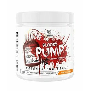 Bloody Pump (bez kofeinu) - Swedish Supplements 300 g Peach+Mango obraz