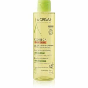 A-Derma Exomega Control Emollient Shower Oil zvláčňující sprchový olej pro suchou až atopickou pokožku 200 ml obraz