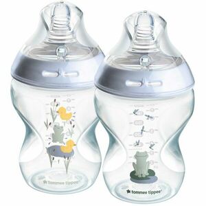 Tommee Tippee Natural Start Anti-Colic kojenecká láhev Slow Flow 0m+ Frog 2x260 ml obraz