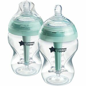 Tommee Tippee Advanced Anti-Colic samosterilizační kojenecká láhev anti-colic Slow Flow 0m+ 2x260 ml obraz