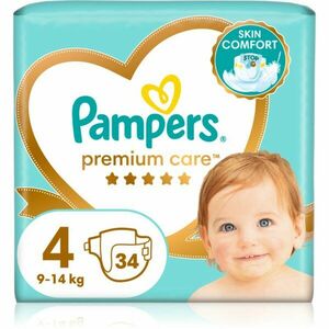 Pampers Premium Care Size 4 jednorázové pleny 9-14 kg 34 ks obraz