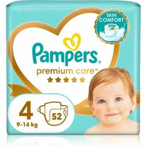 Pampers Premium Care Size 4 jednorázové pleny 9-14 kg 52 ks obraz