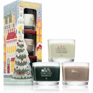 Yankee Candle Christmas Collection 3 Votive Candles dárková sada I. obraz