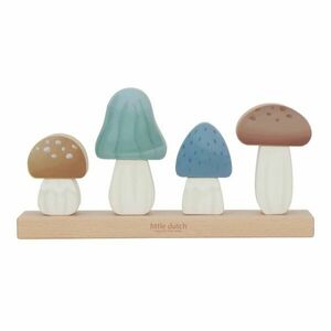 Little Dutch Forest Friends Stacking Puzzle Mushrooms aktivity hračka 24, 6 x 5 x 13 cm 12 m+ 1 ks obraz