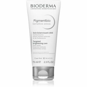 Bioderma Pigmentbio Sensitive Areas rozjasňující tělový krém proti tmavým skvrnám 75 ml obraz