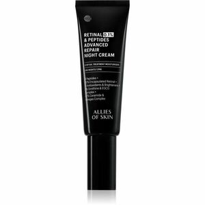 Allies of Skin 0.1% Retinal & Peptides Advanced Repair Night Cream revitalizační noční krém 48 ml obraz