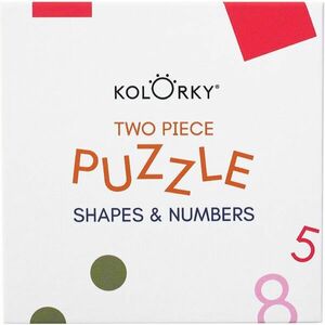 Kolorky Puzzle Two Piece Shapes & Numbers puzzle 10 ks obraz