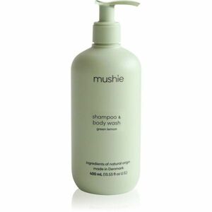 Mushie Organic Baby sprchový gel a šampon 2 v 1 pro děti Green Lemon 400 ml obraz