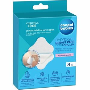 Canpol babies Hydrogel Breast Pads hydrogelové hojící prsní polštářky s lanolinem 8 ks obraz