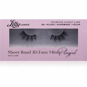 Lilly Lashes Sheer Band 3D Faux Mink Half Lash umělé řasy typ Playful 1 pár obraz