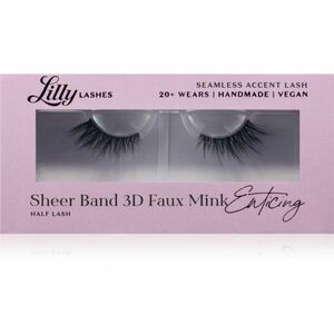 Lilly Lashes Sheer Band 3D Faux Mink Half Lash umělé řasy typ Enticing 1 pár obraz