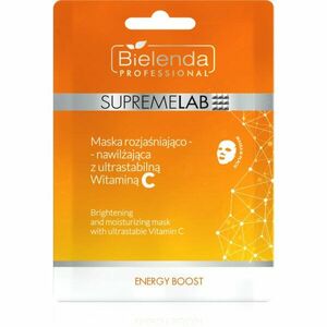 Bielenda Professional Supremelab Energy Boost rozjasňující plátýnková maska s vitaminem C 1 ks obraz